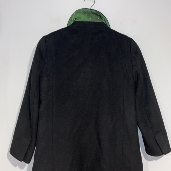 J.Crew Women’s black pea coat with Peter Pan collar Sz 4 soft wool w/satin lined - Picture 7 of 7